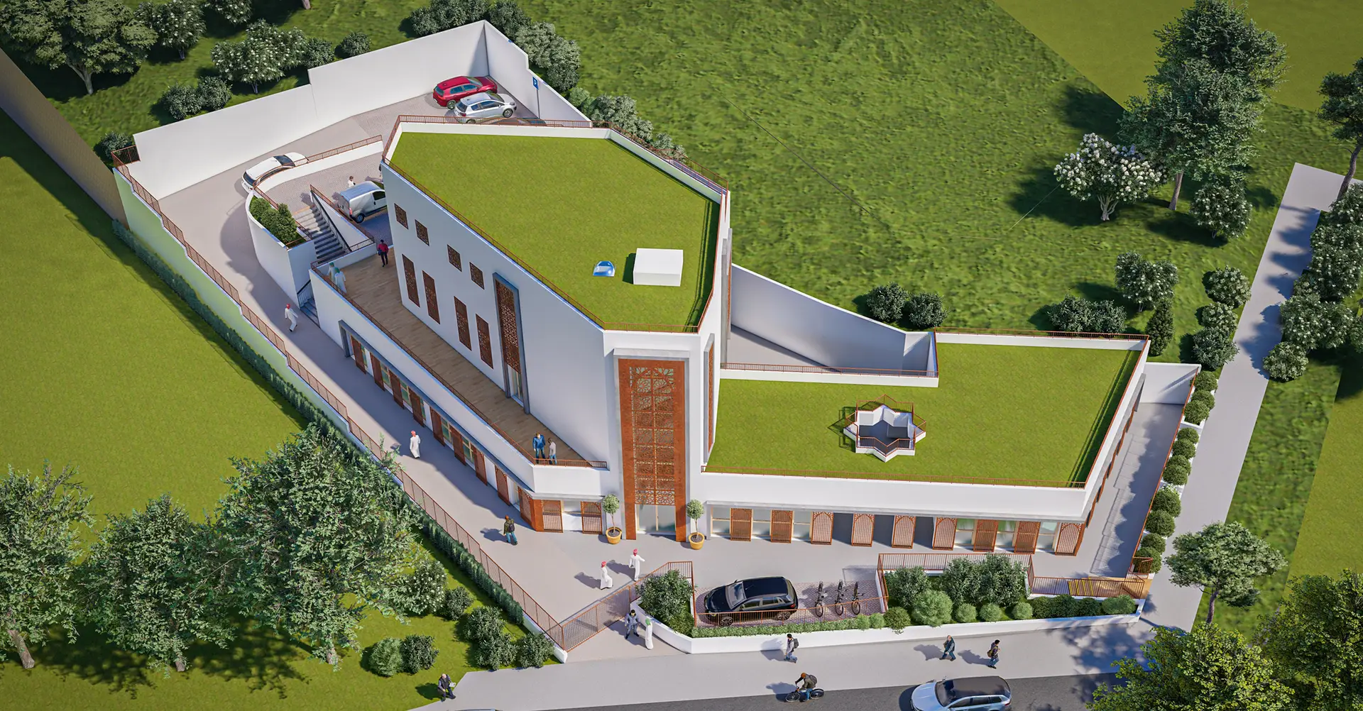 Rendu 3D de la future mosquée Al Wifaq à Saint-Étienne